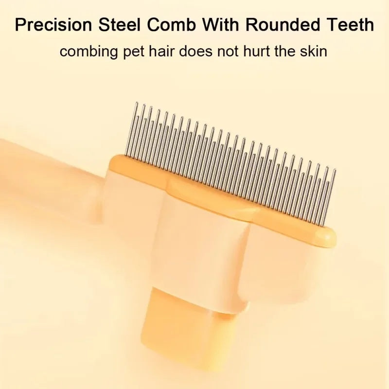 One Click Pet Grooming Brush Anti Mite Hair Removal Tool