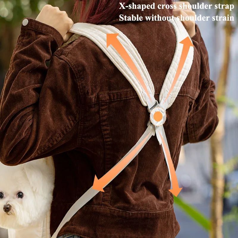 Breathable Pet Backpack Carrier Chest Travel Comfort Bag