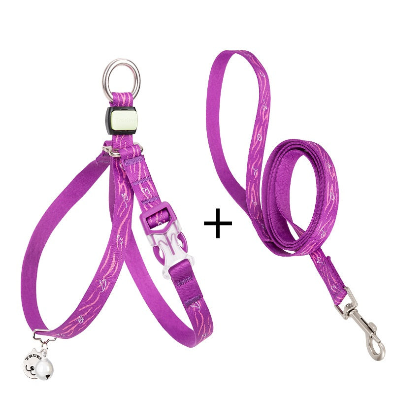 Pet Bell Chest Strap Vest With Leash Control System