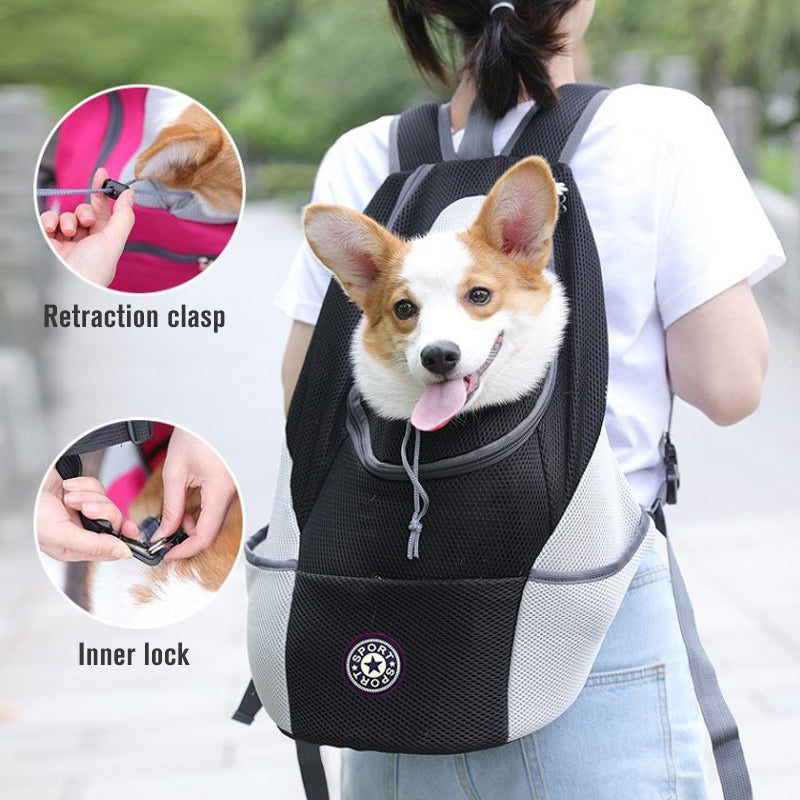 Portable Outdoor Pet Backpack Carrier Travel Bag