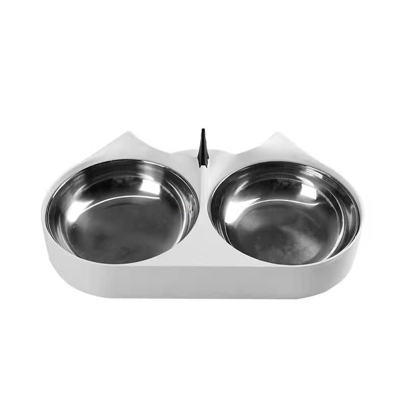 Capsule Automatic Double Bowl Pet Feeder