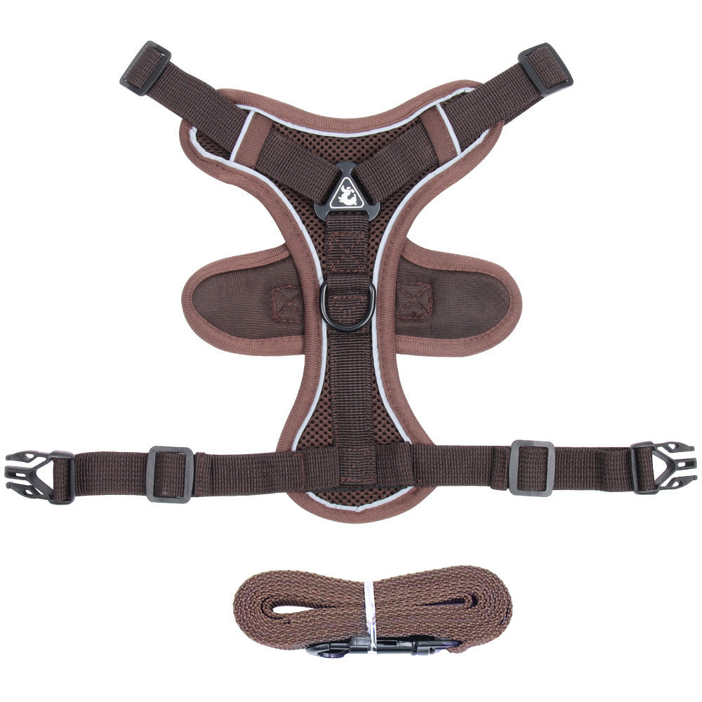Pet Harness Vest Chest Strap With Leash Control System