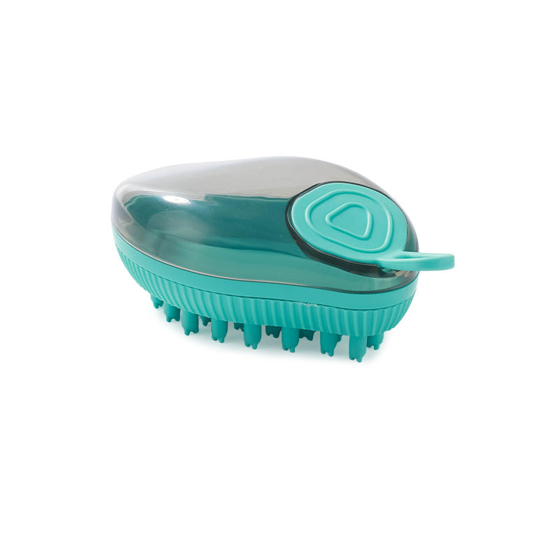Silicone Shampoo Dispenser Bath Massage Grooming Pet Brush