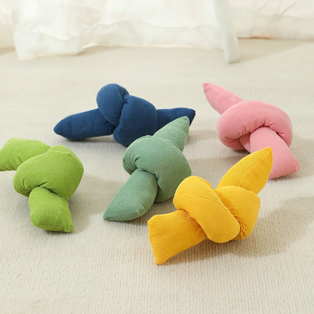 Natural Cotton Knot Tug Rope Interactive Pet Toy