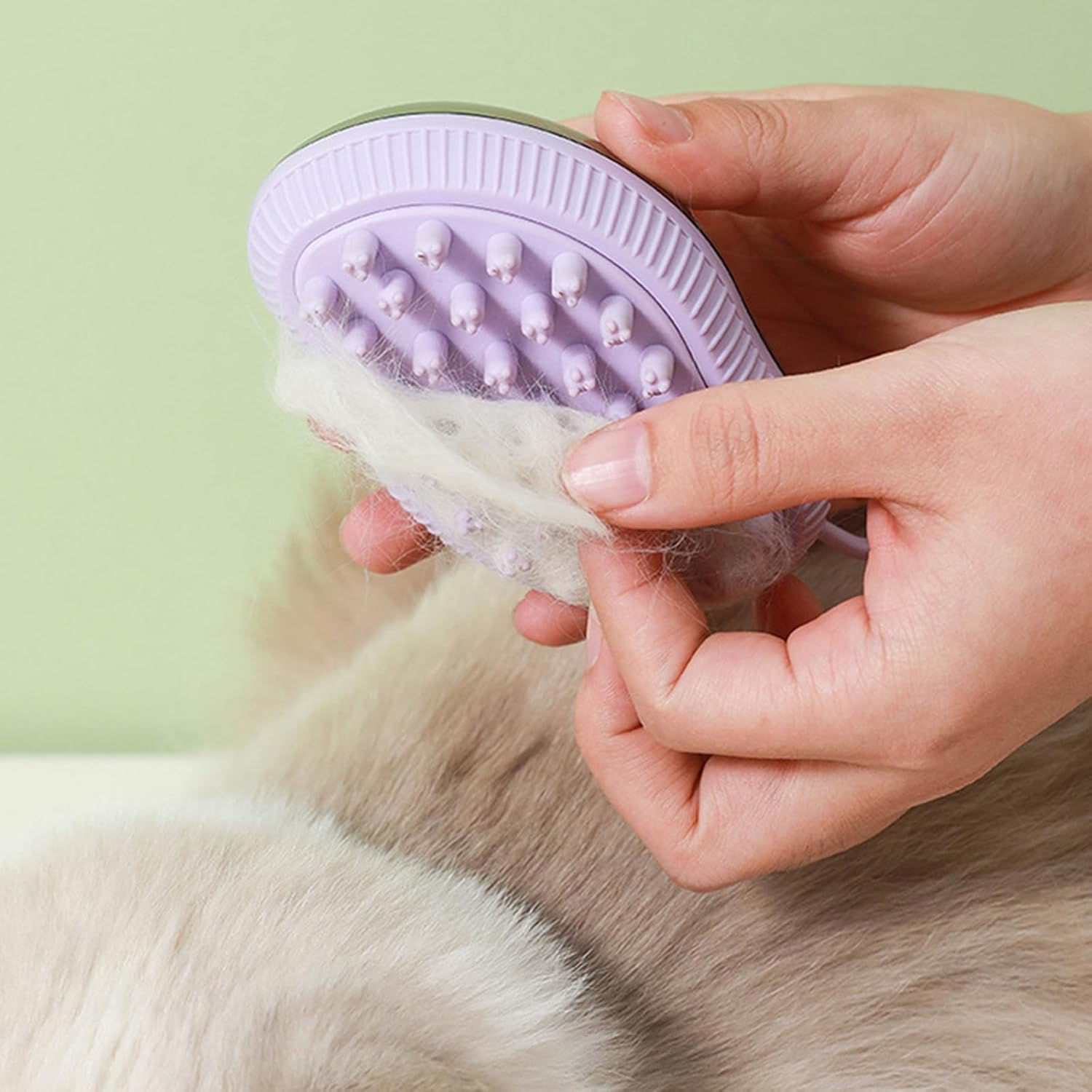 Silicone Shampoo Dispenser Bath Massage Grooming Pet Brush