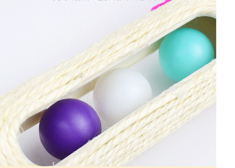 Long Sisal Drum Scratching Interactive Pet Toy