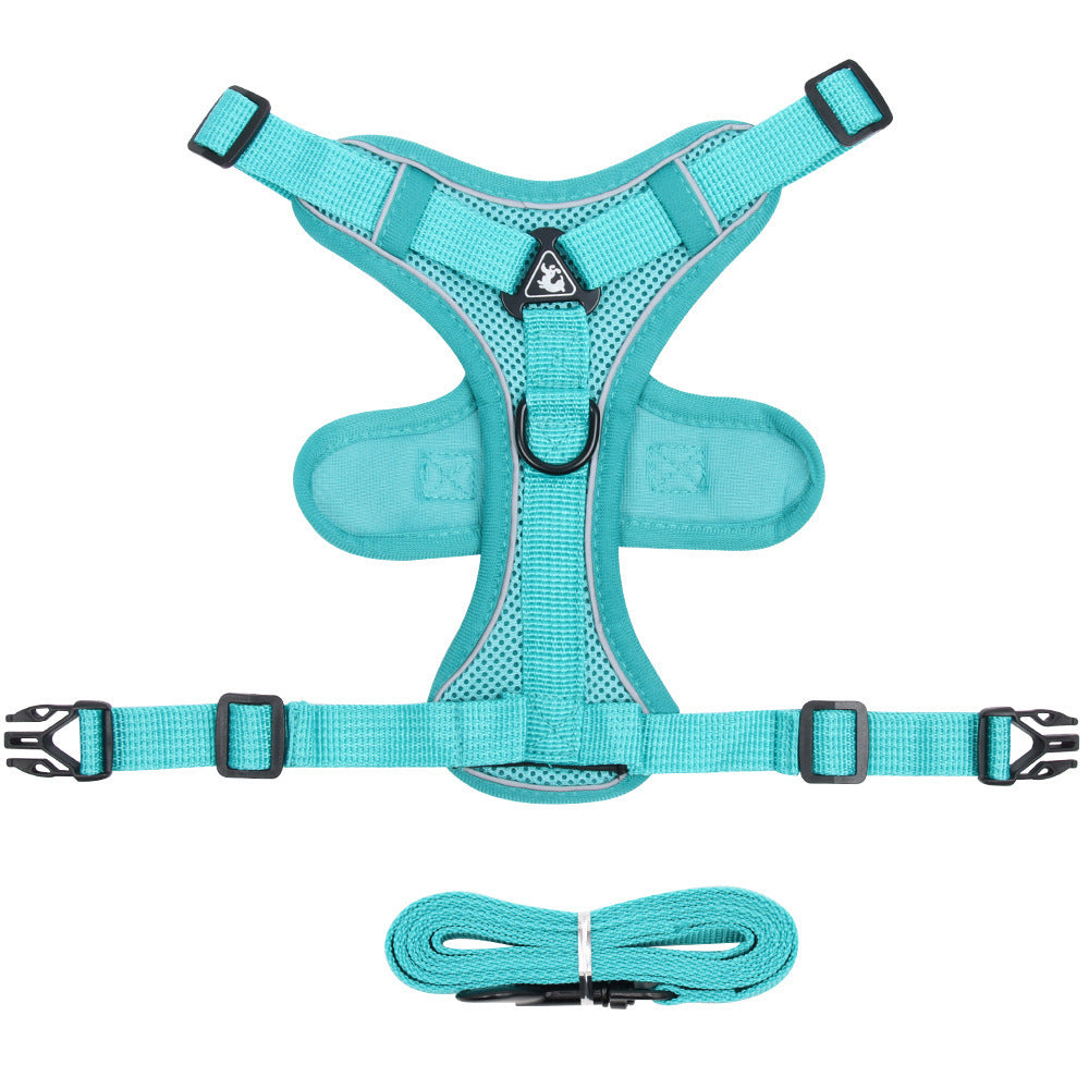 Pet Harness Vest Chest Strap With Leash Control System
