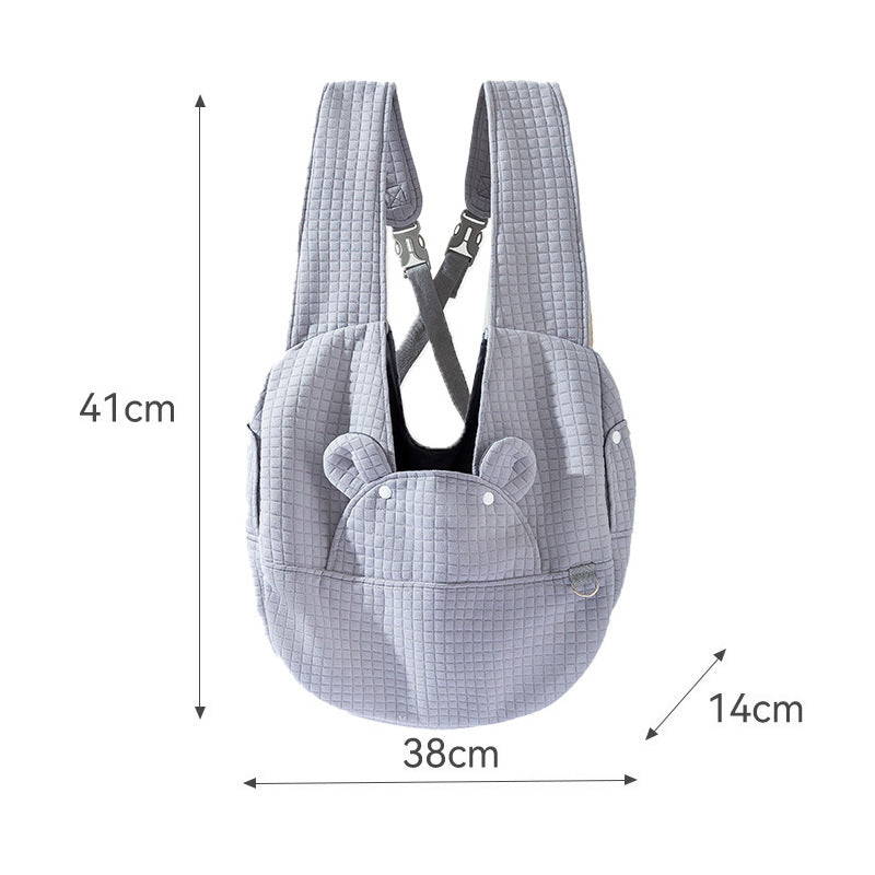 Breathable Pet Backpack Carrier Chest Travel Comfort Bag