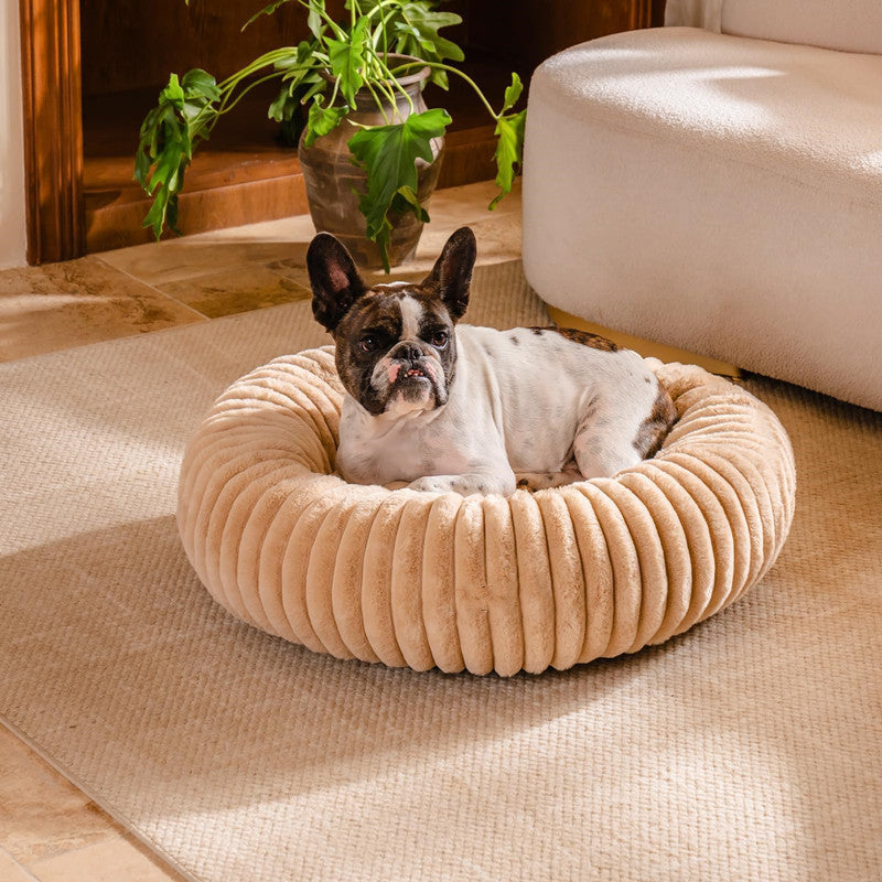Plush Round Pet Bed Warm Winter Rabbit Fur Mat