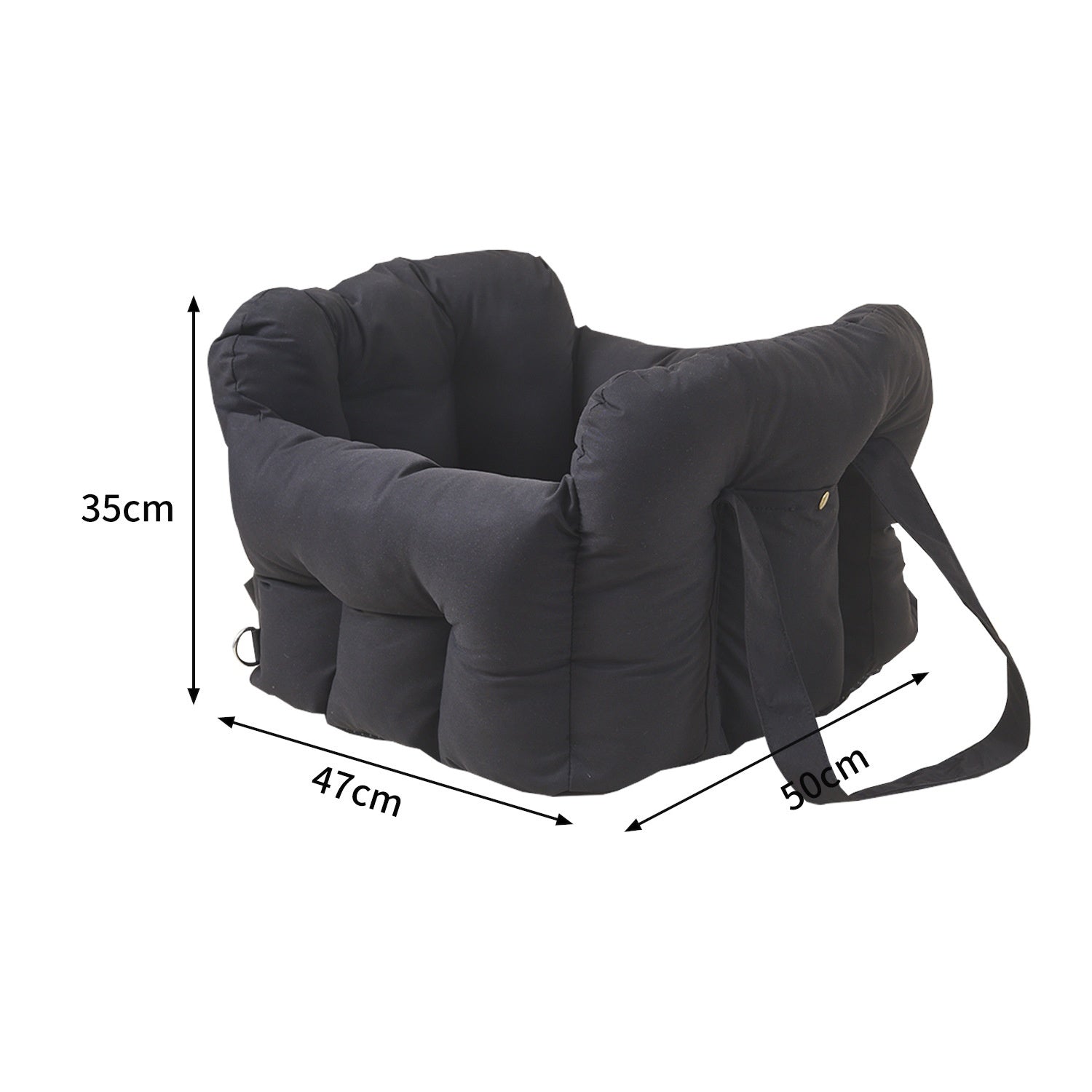 Portable Pet Car Seat Front Passenger Safety Carrier Backpack
