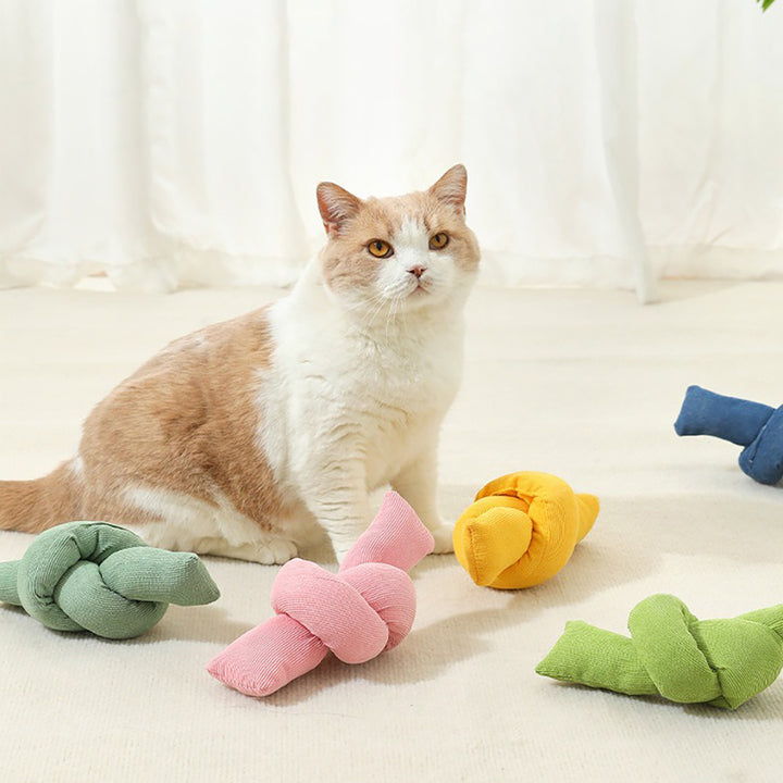 Natural Cotton Knot Tug Rope Interactive Pet Toy