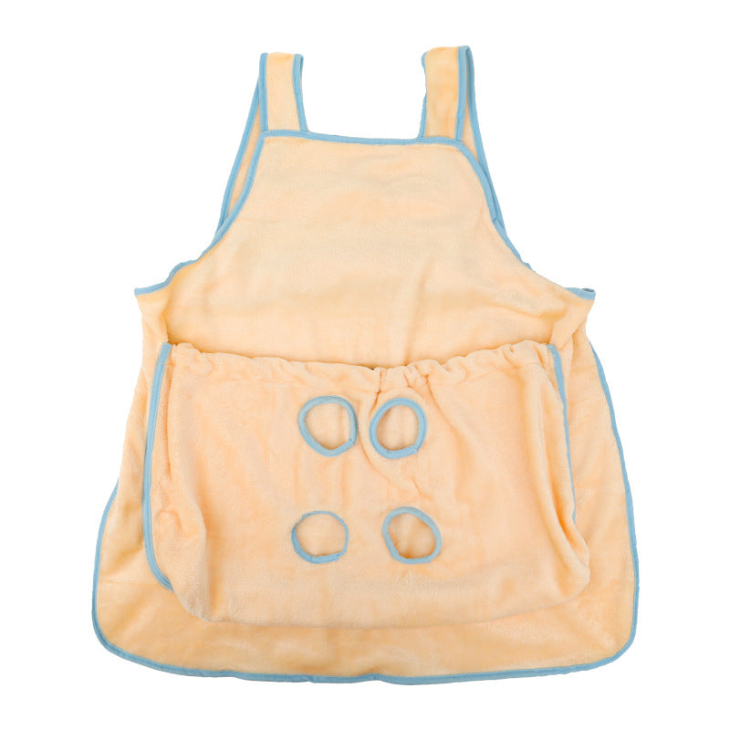 Plush Pet Carrier Chest Apron Sleeping Pouch Travel Bag