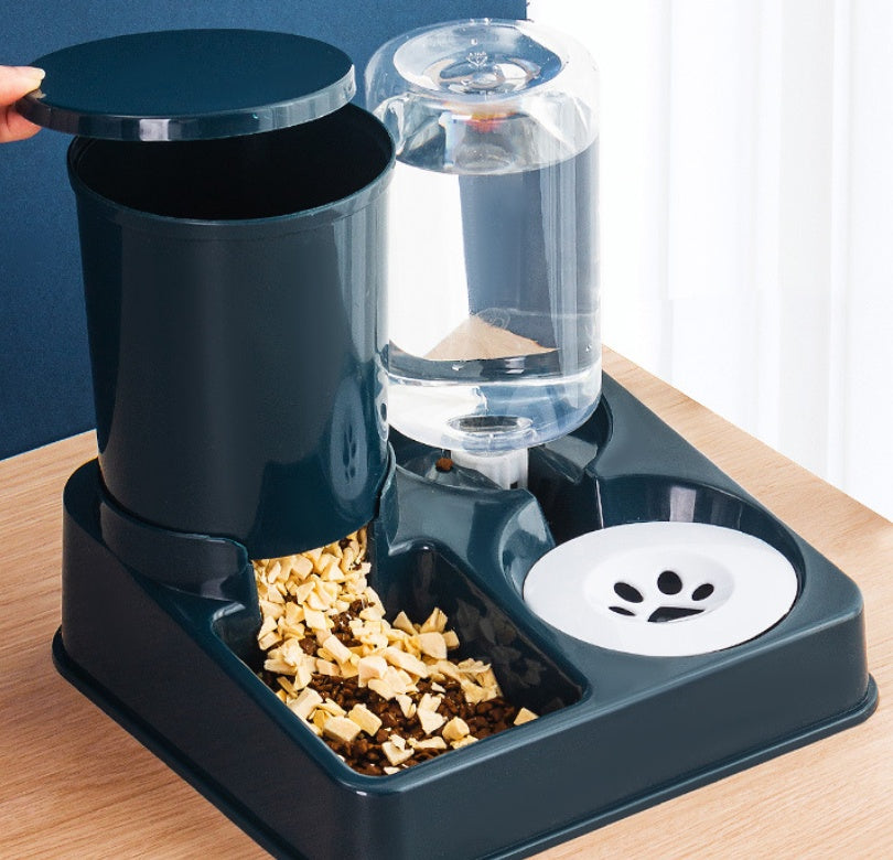 Pet Automatic Combined Feeding Food And Water Bowl