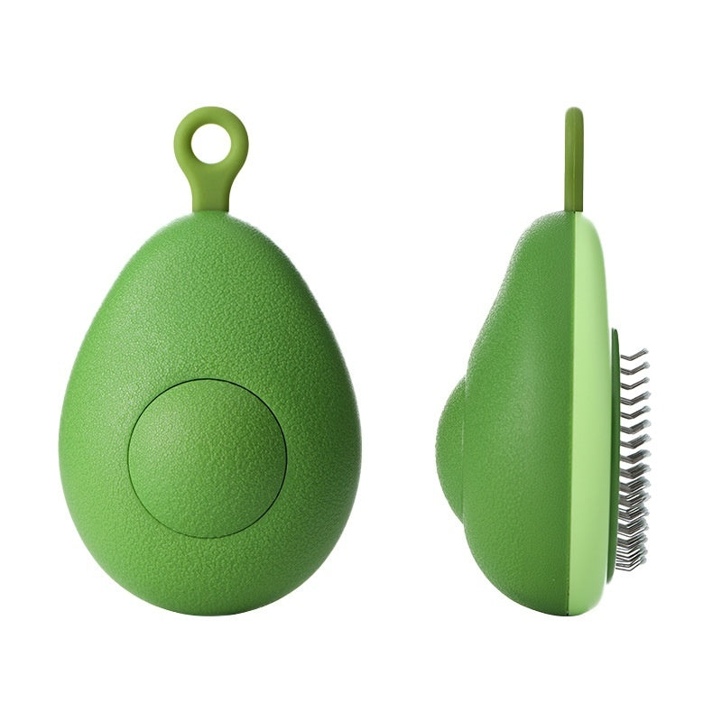 Avocado Shaped Pet Grooming Brush Hair Removal Tool