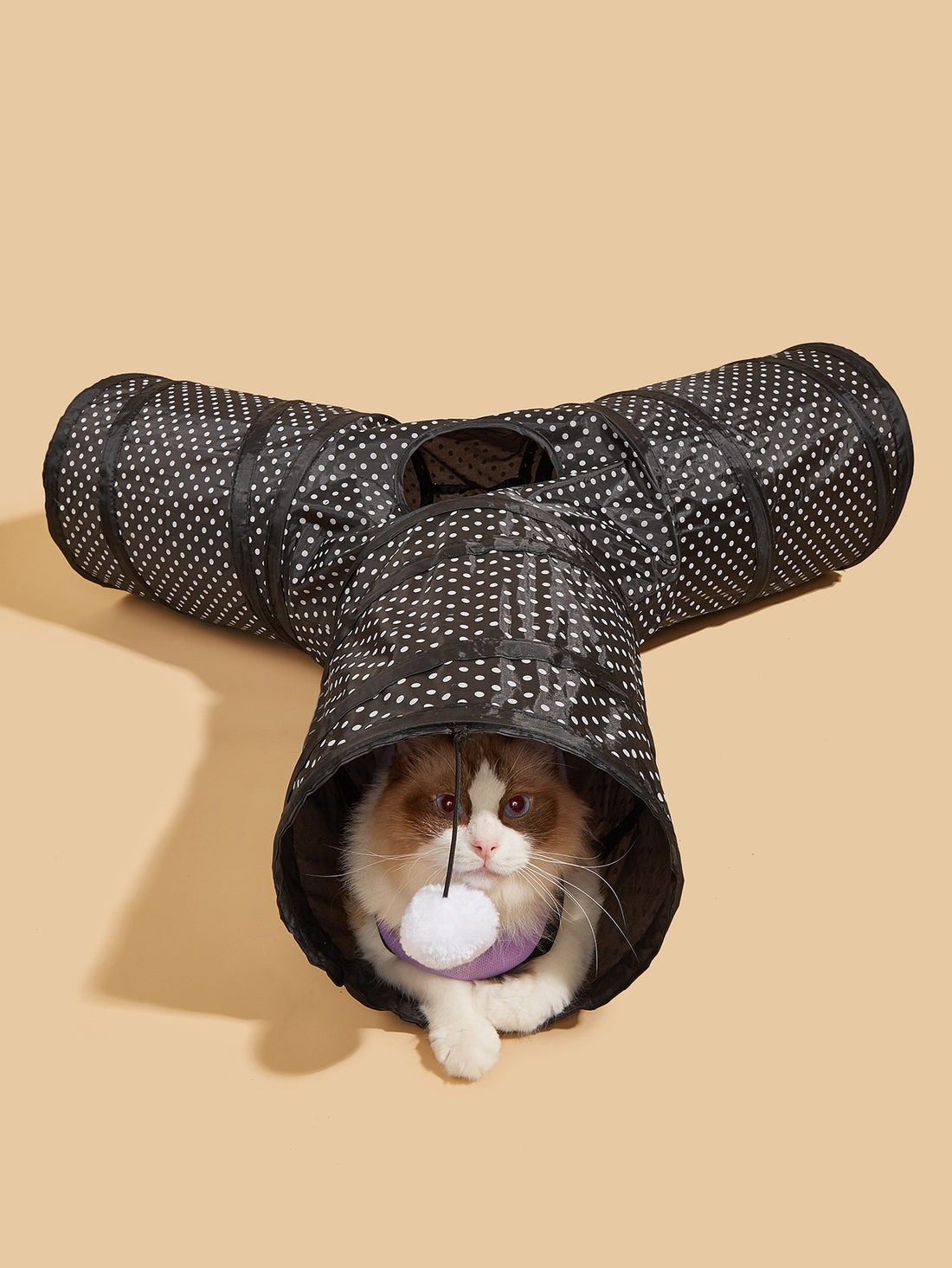 Collapsible Channel Tunnel Interactive Pet Toy Supplies