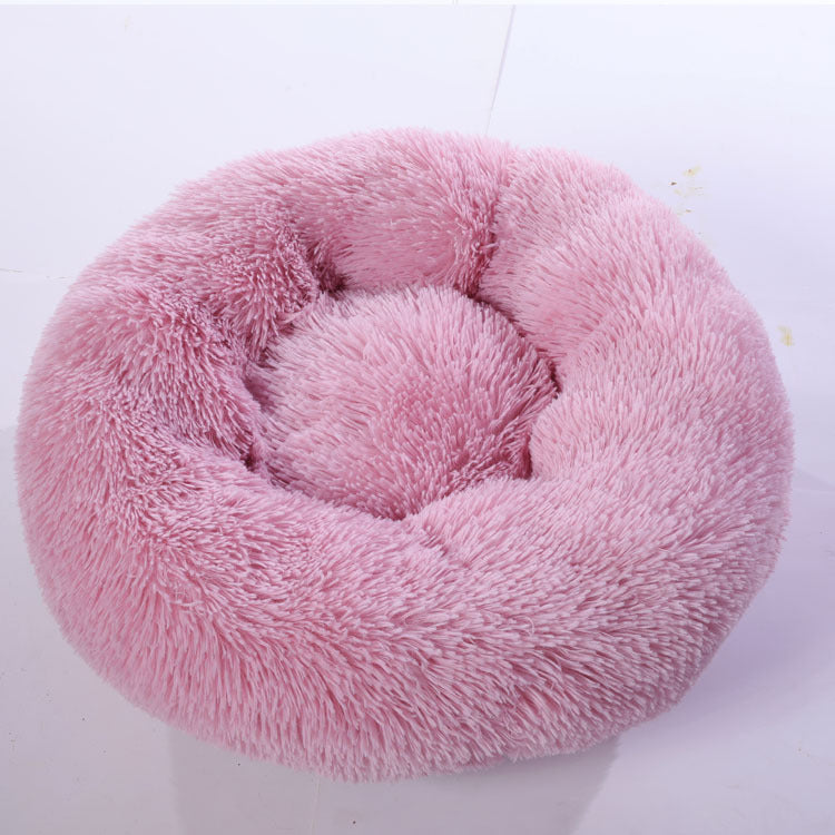 Round Cotton Winter Warm Sleeping Pet Bed