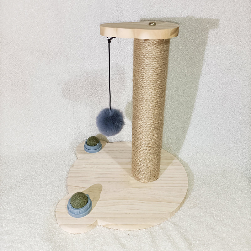 Solid Wood Turntable Bite Resistant Interactive Pet Toy Supplies