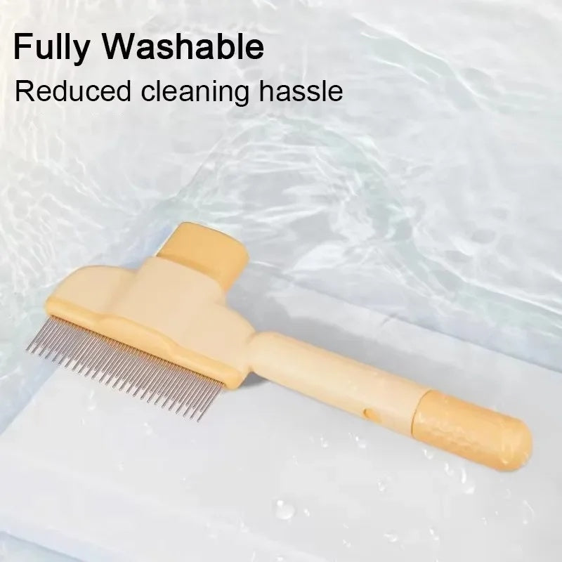 One Click Pet Grooming Brush Anti Mite Hair Removal Tool