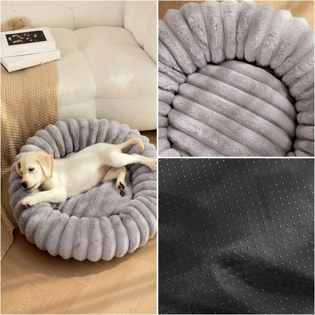Pet Plush Round Winter Warm Nest Bed Kennel