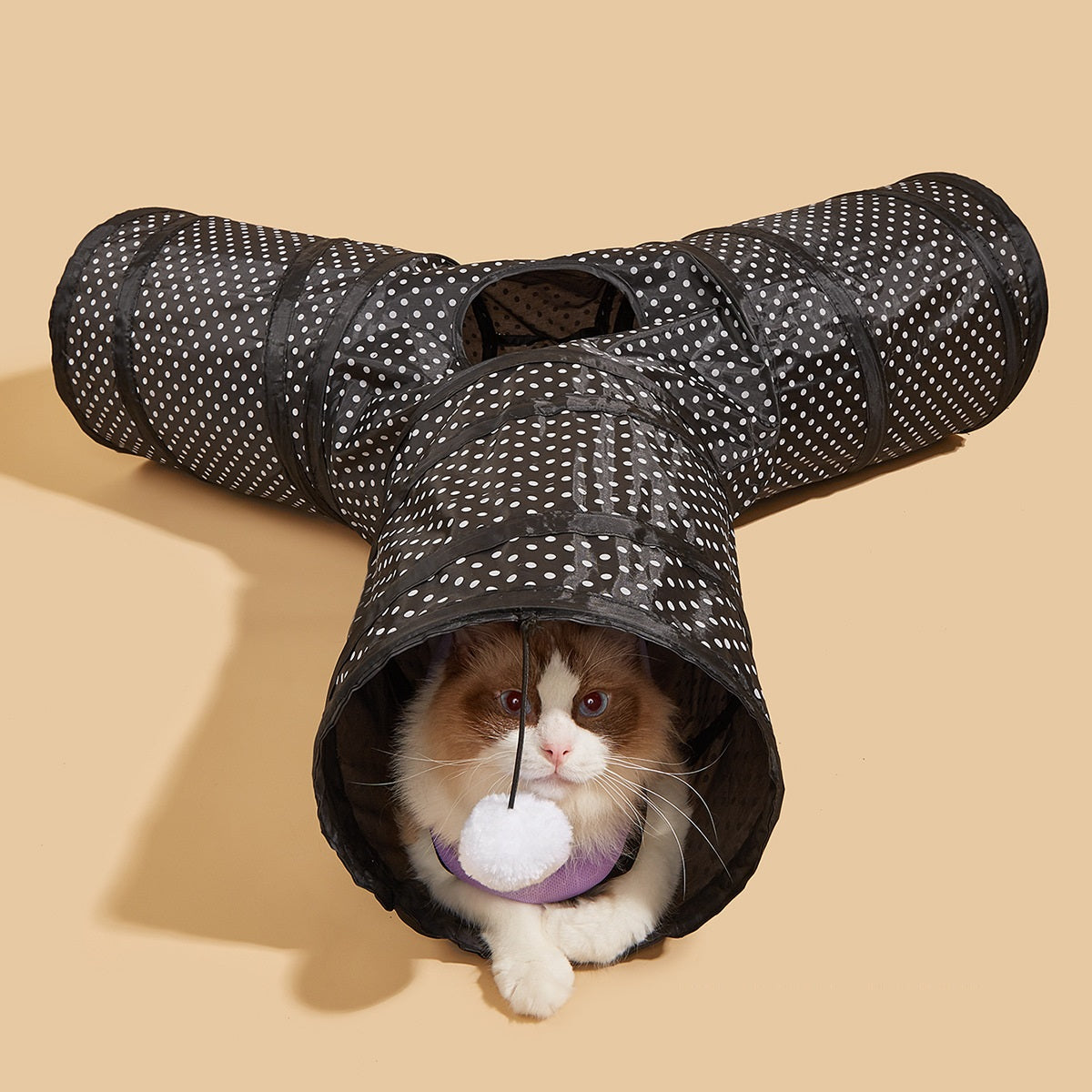 Collapsible Channel Tunnel Interactive Pet Toy Supplies
