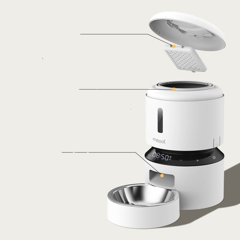 Capsule Automatic Double Bowl Pet Feeder