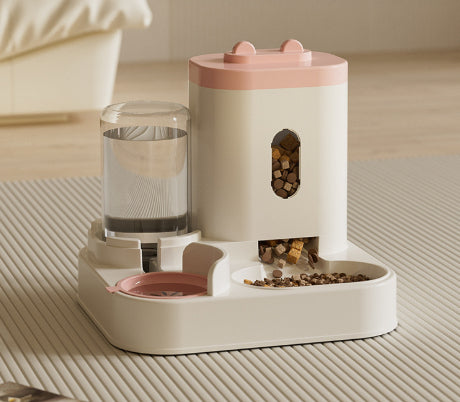 Automatic Pet Feeder And Water Bowl Set