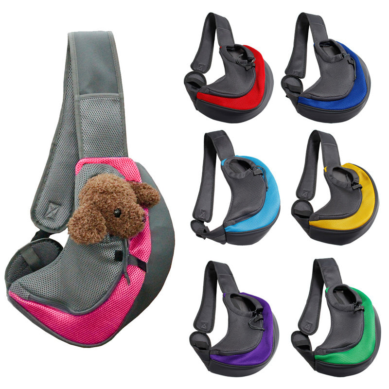 Mesh Oxford Pet Carrier Shoulder Sling Travel Tote Bag