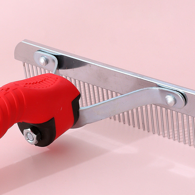 Pet Deshedding Grooming Rake Comb Extra Large Hair Removal Tool