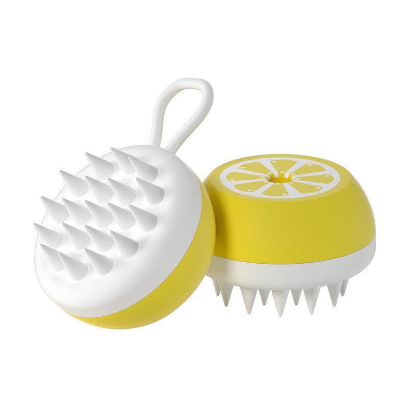 2 In 1 Silicone Bath Massage Grooming Pet Cleaning Tool