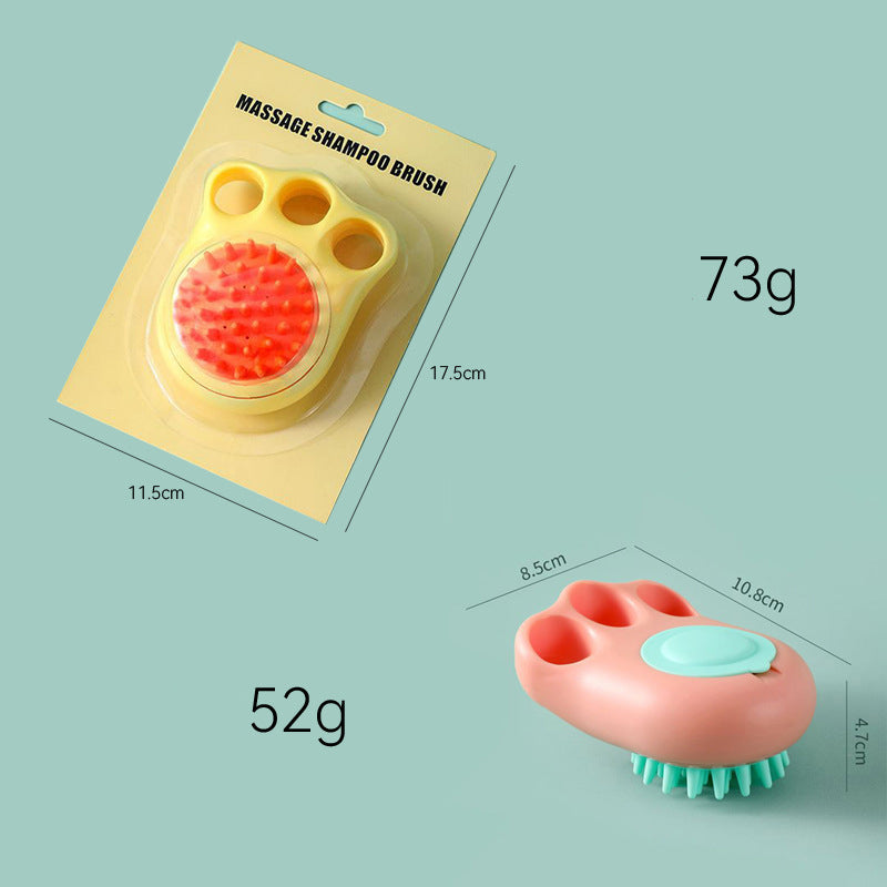Pet Bath Massage Comb Grooming Brush Cleaning Tool