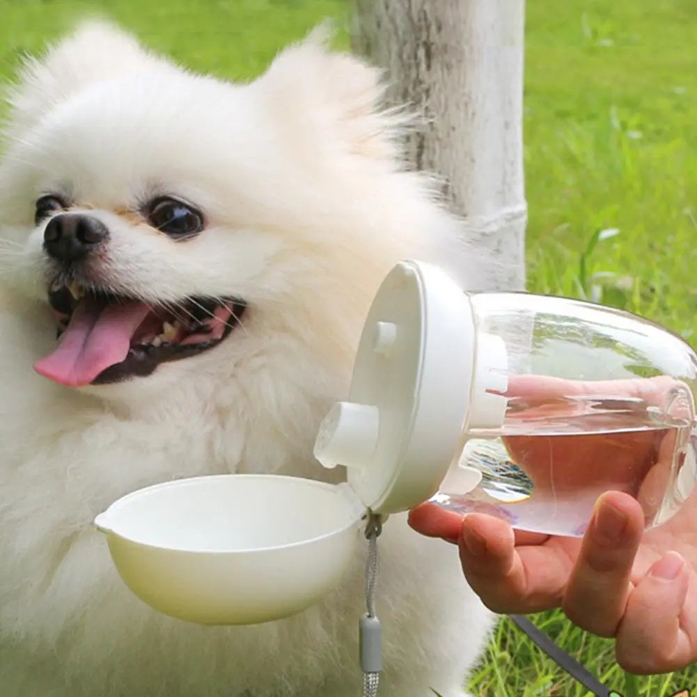 Portable Travel Water Bottle Feeding Bowl Pet Cup