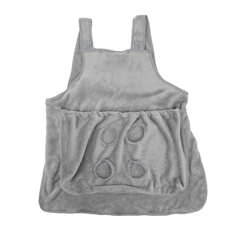 Plush Pet Carrier Chest Apron Sleeping Pouch Travel Bag