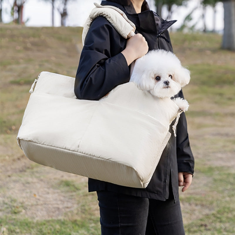 Portable Pet Car Seat With Safety Leash Travel Carrier