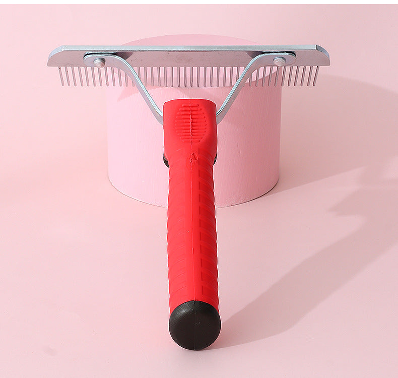 Pet Deshedding Grooming Rake Comb Extra Large Hair Removal Tool