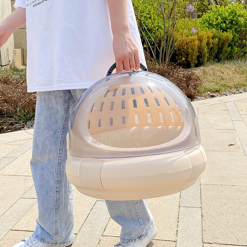 Panoramic Space Capsule Pet Carrier With Cushion Travel Bag