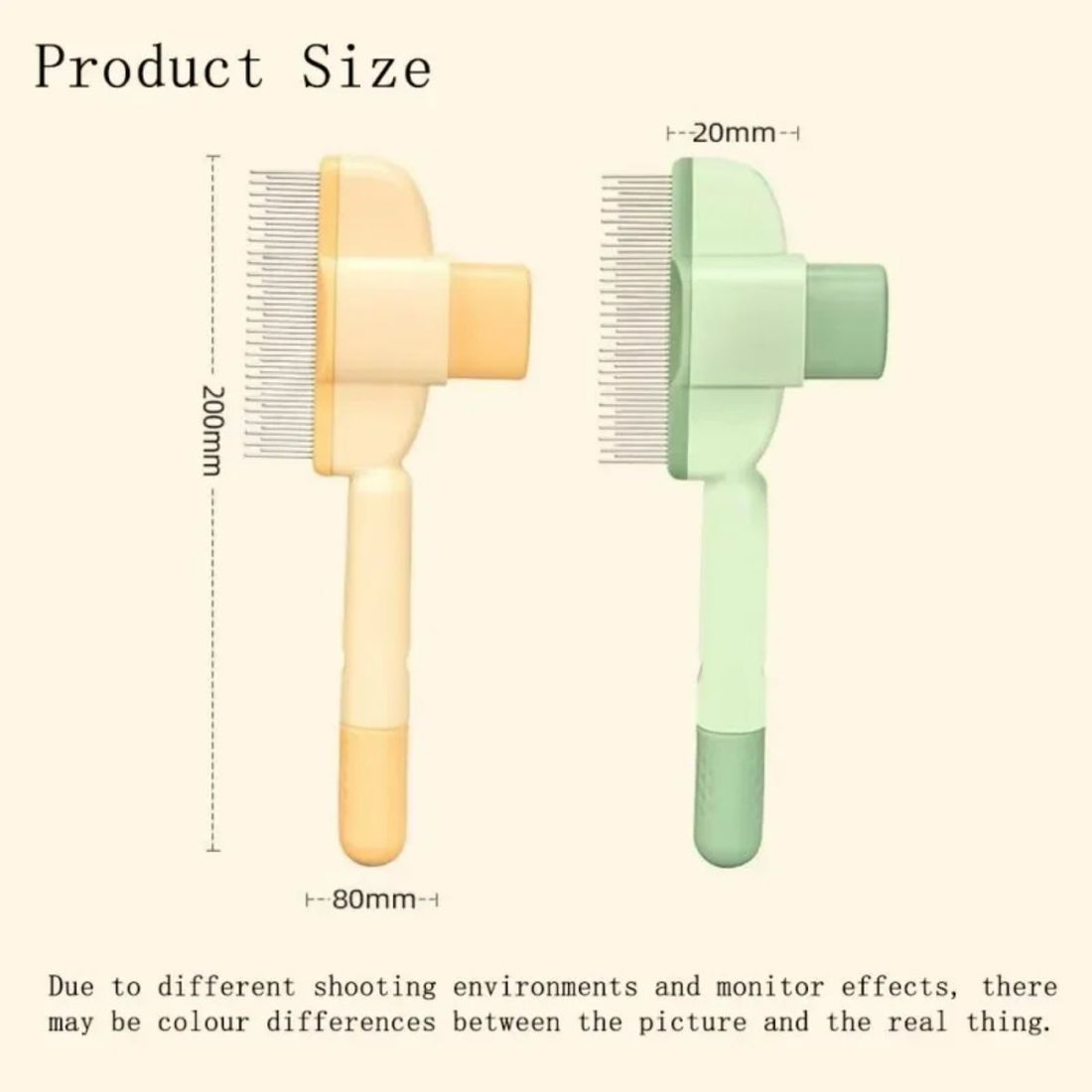 One Click Pet Grooming Brush Anti Mite Hair Removal Tool