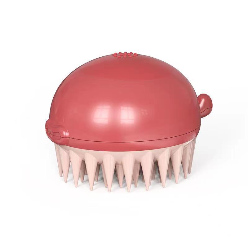 Puffer Bath Brush Refillable Gel Grooming Pet Tool
