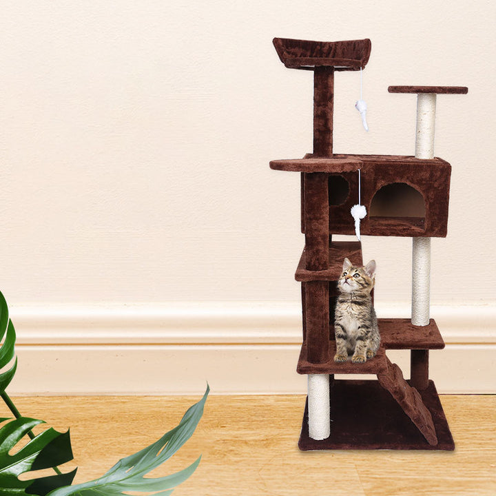 Luxury Villa Climbing Frame Interactive Pet Toy